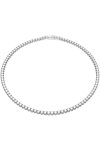 SWAROVSKI White Matrix Tennis necklace round cut (Large)