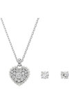 SWAROVSKI White Idyllia Crystal Pearl Heart set