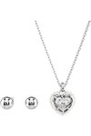 SWAROVSKI White Idyllia Crystal Pearl Heart set