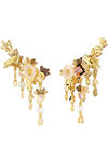 SWAROVSKI Pink Gema clip earrings Flower Chandelier (mixed cuts)