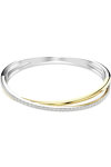 SWAROVSKI White Hyperbola bangle round cut (Large)