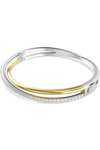 SWAROVSKI White Hyperbola bangle round cut (Large)