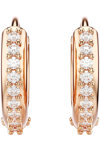 SWAROVSKI White Matrix hoop earrings (round cut)