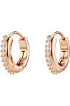 SWAROVSKI White Matrix hoop earrings (round cut)