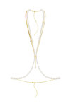 SWAROVSKI White Idyllia body chain Crystal Pearl