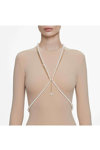 SWAROVSKI White Idyllia body chain Crystal Pearl