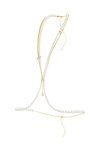 SWAROVSKI White Idyllia body chain Crystal Pearl