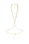 SWAROVSKI White Idyllia body chain Crystal Pearl