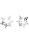 SWAROVSKI White Idyllia Snowflake clip earrings (mixed cuts)