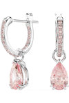 SWAROVSKI Pink Attract drop earrings (pear cut)