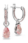 SWAROVSKI Pink Attract drop earrings (pear cut)