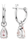 SWAROVSKI Pink Attract drop earrings (pear cut)