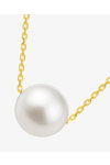 9K Gold Chain with Pearl Necklace 8.0 - 8.5 mm by SAVVIDIS