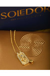 Good Luck Necklace Charm 2025 The Radiant Serpent Amulet made of gold-plated 925 Silver by SOLEDOR