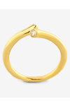 14K Gold Ring with Zircon by SAVVIDIS (No 54)