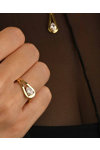 14K Gold Ring with Zircon by Facadoro (No 55)