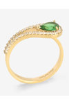 14K Gold Ring with Zircon by Facadoro (No 55)