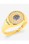 14K Gold Chevalier Ring by SAVVIDIS (No 52)