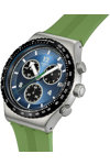 SWATCH Dusk Thru The Leaves Chronograph Green Silicone Strap