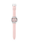 SWATCH Poppingly Chronograph Pink Silicone Strap