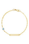 14ct Gold Bracelet with Evil Eye by Ino&Ibo