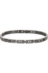 BREIL Ceramic Brick Stainless Steel Bracelet with Zircons