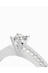 18K White Gold Engagement Ring with Diamonds 0.18 ct by DIAMOND JOOLS (No 54)