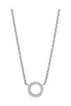 BERING Arctic Symphony Stainless Steel Necklace with Zircons