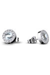 BERING Arctic Symphony Stainless Steel Earrings with Crystals