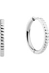 BERING Arctic Symphony Stainless Steel Hoop Earrings