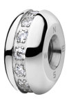 BERING Arctic Symphony 'Home' Stainless Steel Charm with Zircons