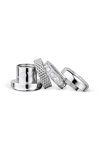 BERING Arctic Symphony 'Love' Stainless Steel Charm with Zircons