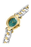 GUESS Ginger Crystals Two Tone Stainless Steel Bracelet