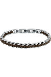 SECTOR Bandy Men's Stainless Steel and Leather Bracelet