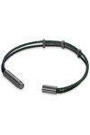 CERRUTI Vittorio Staninless Steel and Leather Bracelet