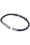 CERRUTI Adriano Staninless Steel and Leather Bracelet