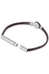 CERRUTI Vincenzo Staninless Steel and Leather Bracelet