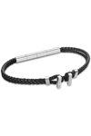 CERRUTI Ferrucio Staninless Steel and Leather Bracelet