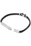 CERRUTI Ferrucio Staninless Steel and Leather Bracelet