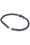 CERRUTI Franco Staninless Steel and Leather Bracelet