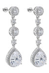 BREEZE Sterling Silver Earrings with Zircons