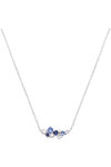 GO Sterling Silver Necklace with Zircons