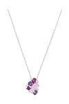 GO Sterling Silver Necklace with Zircons