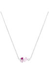 GO Sterling Silver Necklace with Zircons