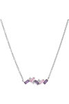 GO Sterling Silver Necklace with Zircons