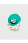 VOGUE Forest 18K-Gold-Plated Sterling Silver Ring