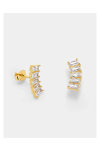 VOGUE  18K-Gold-Plated Sterling Silver Earrings