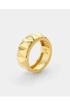 VOGUE  18K-Gold-Plated Sterling Silver Ring