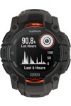 GARMIN Instinct 3 50mm Solar Black with Charcoal Silicone Band