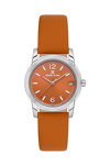 DANIEL KLEIN Orange Leather Strap